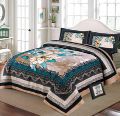 Floral Facny Grey - Bed Sheet Set