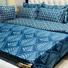 Royal Blue Damask Comforter Set