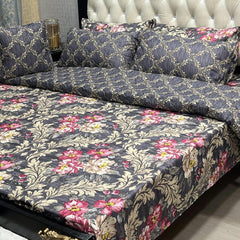 Charming Charcoal Pink Comforter Set