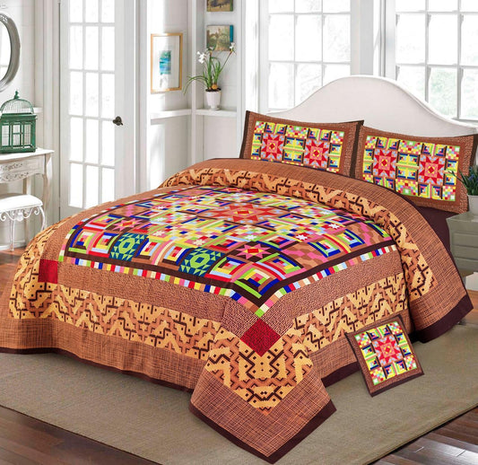 Floral Orange -  Bed Sheet Set