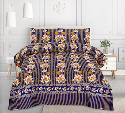 Floral Line Flower- Printed 6 Pcs Vickie Razai Set