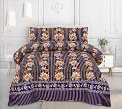 Floral Line Flower- Printed 6 Pcs Vickie Razai Set