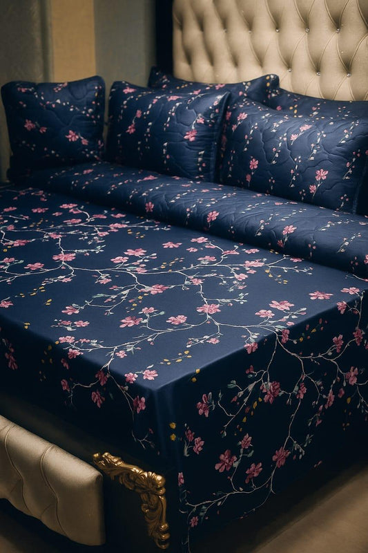 Elegant Midnight Navy Comforter Set