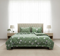 Vickie Sage Green & White Razai Set