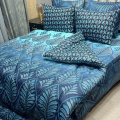 Blue - Printed 6 Pcs Vickie Razai Set