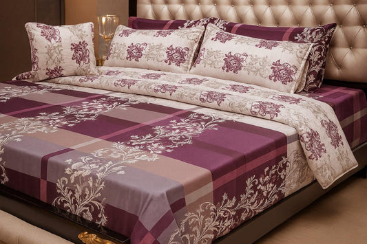 Vibrant Velvet Purple Comforter Set