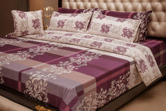 Vibrant Velvet Purple Comforter Set