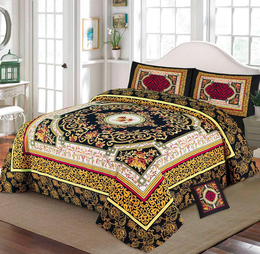 Floral Midnight Gold