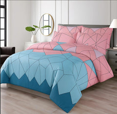 Vickie Azure & Pink Prism Razai Set