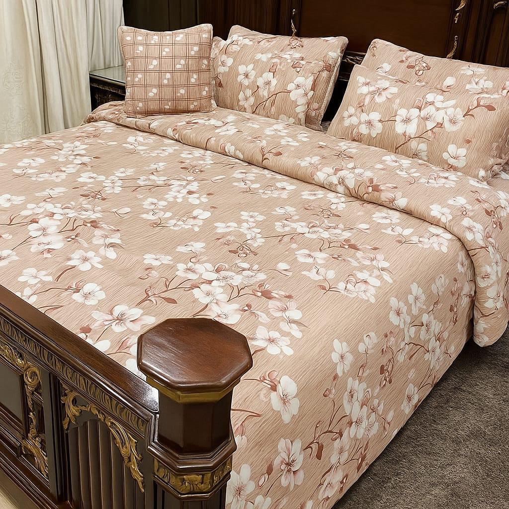 Graceful Gold Floral Comforter Set