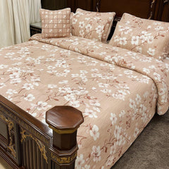 Graceful Gold Floral Comforter Set
