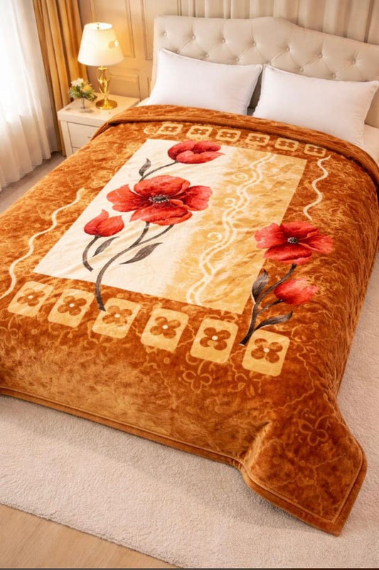 Irani Blanket - Autumn Poppy